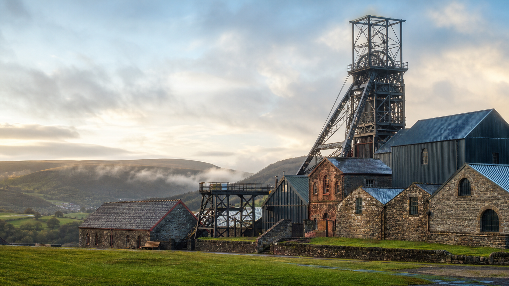 Big Pit and Blaenavon landscape representing NP Local Business location coverage.